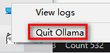 Ollama 任务栏图标